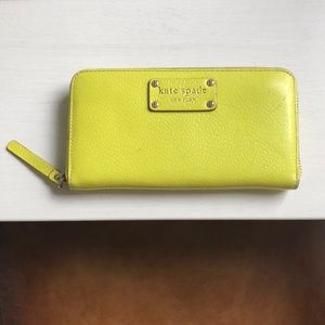 Kate Spade neon wallet